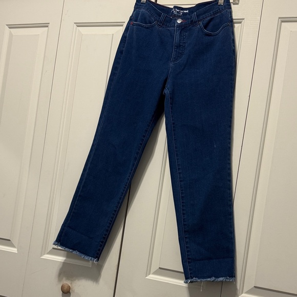 Peace Love World Denim - Peace Love World Dark Blue Straight Leg Jeans